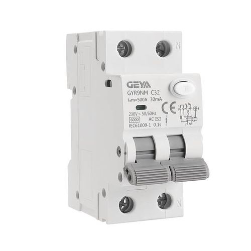 Interruptor diferencial residual contra as sobrecorrentes - GYR9N - Zhejiang Geya Electrical Co., Ltd - termomagnético / com proteção contra curto-circuitos / para sobrecarga