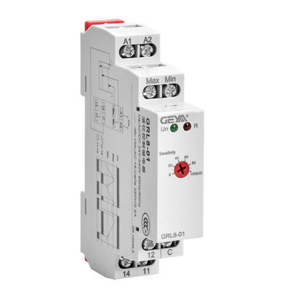 Relé de controle de nível - GRL8 - Zhejiang Geya Electrical Co., Ltd - 1 NA/NF / CA/CC / para trilho DIN