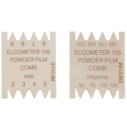 Medidor de espessura de filme úmido tipo pente - 155 series - Elcometer - de revestimento / de pós / estacionário