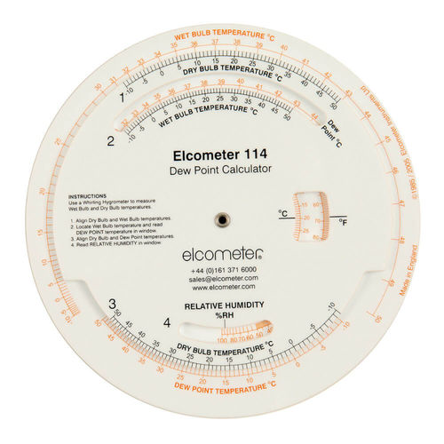Medidor de ponto de orvalho portátil - G114----2 - Elcometer