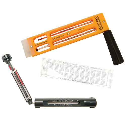 Higrômetro giratório - 116 series - Elcometer - industrial / portátil de mão / de ponto de orvalho