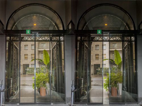 Porta de correr - TSA 4 - Ponzi - em vidro / para ambiente interno / para ambiente externo