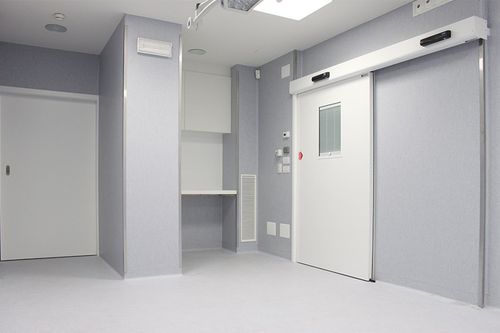 Porta de correr - PSE-L - Ponzi - com vidro / para ambiente interno / para hospital