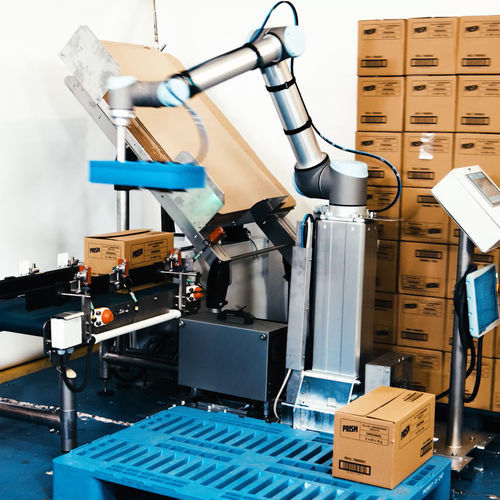 Célula robotizada de paletização - CCPS - Sinterpack - para a indústria automotiva / para a indústria alimentícia / com robô colaborativo