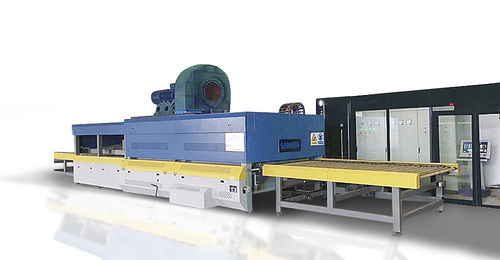 Estufa de rolos - SKFT series - SANKEN glass machine - de revenido / a ar quente / de ventilação forçada