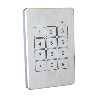 Teclado numérico 12 teclas - AT134S - Barantech - de parede / piezo / metálico
