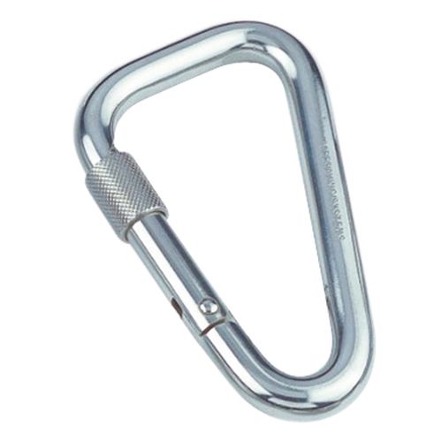 Mosquetão com bloqueio - 8953  - Marinetech Edelstahlhandel - em aço / em aço inoxidável / assimétrico