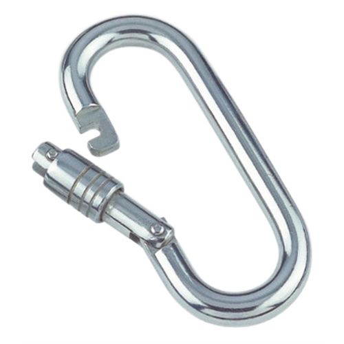 Mosquetão com bloqueio - 8960 series - Marinetech Edelstahlhandel - em aço inoxidável / oval