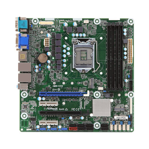 Placa-mãe micro-ATX - IMB-1312 - ASRock Industrial - Intel® Celeron® / Intel® Core i3 / Intel® Core i5