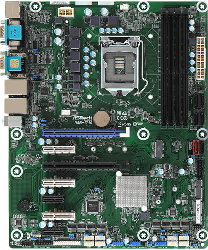 Placa-mãe ATX - IMB-1710 - ASRock Industrial - Intel® Celeron® / Intel® Core i3 / Intel® Core i5