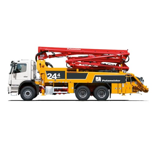 Caminhão com bomba de concreto móvel - M24-4 - Putzmeister - para obras