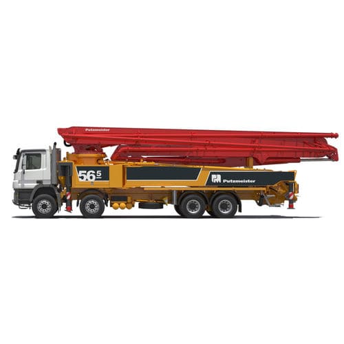Caminhão com bomba de concreto para obras - M56-5 - Putzmeister