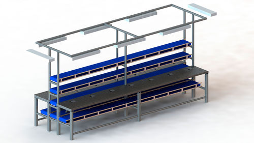 Mesa de trabalho em aço inoxidável - Balzo - para a indústria alimentícia