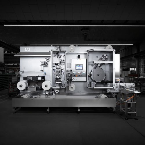 Máquina embaladora automática - DCS 0500 - Sapal SA - para queijo / para a indústria alimentícia / com aplicação de selos vedantes