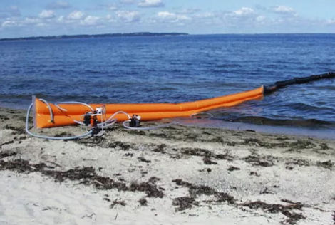Barreira de contenção de óleo - Troilboom - DESMI Pumping Technology A/S - flutuante