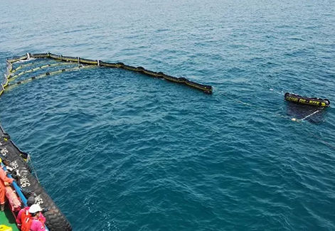 Barreira de contenção de óleo - Ro-Kite - DESMI Pumping Technology A/S - flutuante