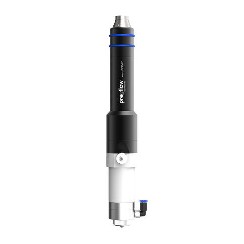 Cabeça de pulverização de cola - eco-SPRAY - preeflow by ViscoTec Pumpen- u. Dosiertechnik GmbH