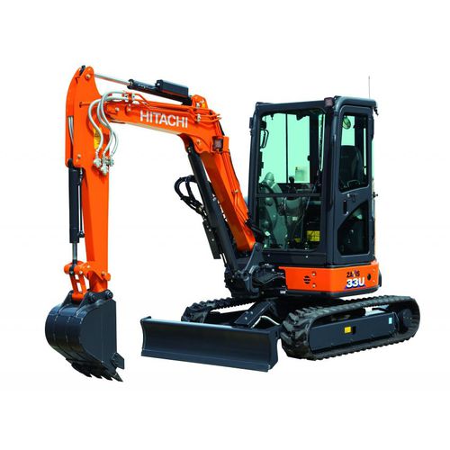 Miniescavadeira - ZX33U-6 - Hitachi Construction Machinery Europe - de esteiras / para construção civil / com raio de giro curto