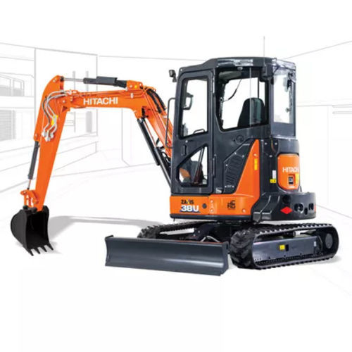 Miniescavadeira - ZX38U-6 - Hitachi Construction Machinery Europe - de esteiras / para construção civil / com raio de giro curto
