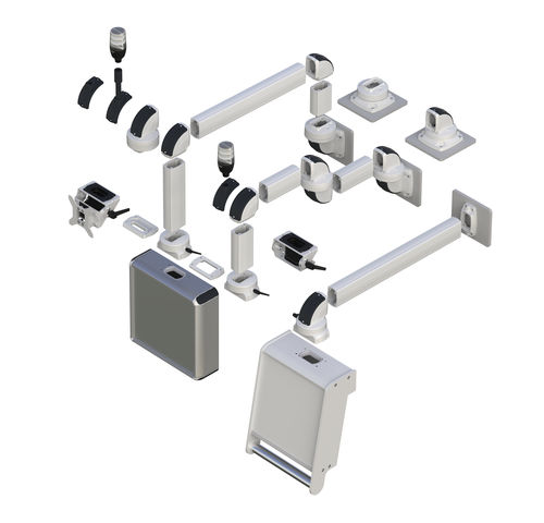 Sistema de braço articulado para aparelho de comando - TK045 - TEKNOKOL Support Arm and Enclosure systems - em alumínio / para aparelho / para tela plana