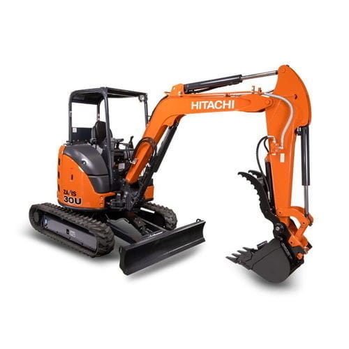 Miniescavadeira - ZX30U-5N - Deere-Hitachi Construction Machinery - de esteiras / Tier 4 Final / para construção civil