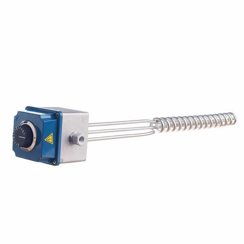 Resistência de aquecimento tubular - ELMITI - em alumínio / industrial / com termostato