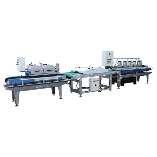 Linha de corte com faca rotativa - COMPACTLINE 2 - Ferrari & Cigarini srl - para mármore / para cerâmica / para tijolo