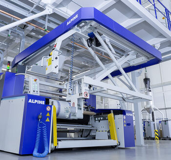 Máquina bobinadeira de filme plástico - HOSOKAWA ALPINE - para fabrico de folhas / de precisão