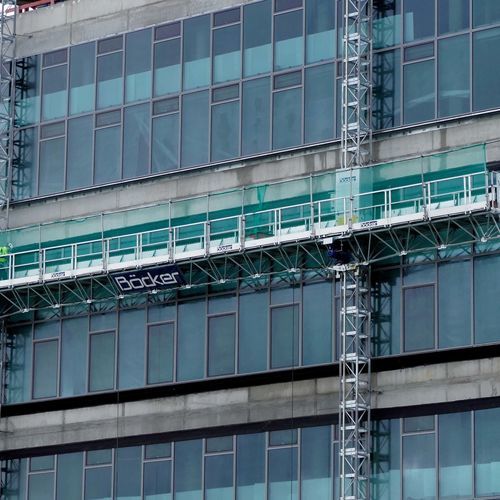 Plataforma de cremalheira monocoluna - Maxi-Climber - Böcker Maschinenwerke GmbH - bicoluna