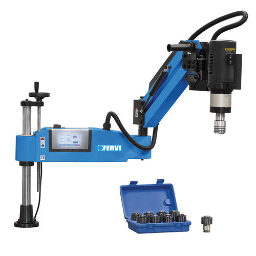 Máquina de rosquear com braço articulado - M037/16 - FERVI - elétrica / reclinável / de velocidade variável