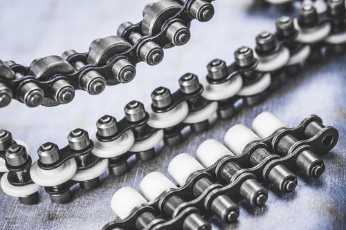 Corrente de transmissão - 08B-1 - Iris Chains - em aço inoxidável / para movimentação / de acumulação
