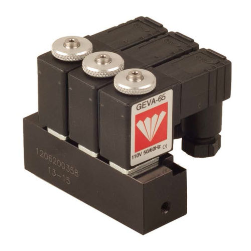 Válvula solenoide de manifold - G65-M - BACCARA AUTOMATION - de ação direta / de 2 vias / NF
