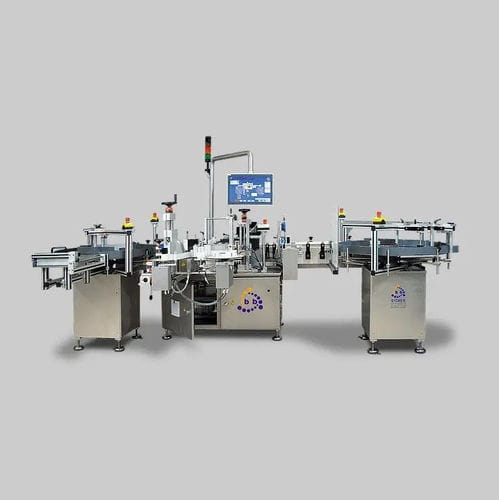 Rotuladora totalmente automática - VRM-DS - b+b Automations- und Steuerungstechnik GmbH - para garrafas / para latas / wrap-around