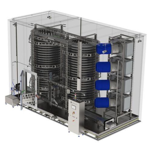 Congelador em espiral - CASTIGLIONI - de processo / com ventilação / em aço inoxidável