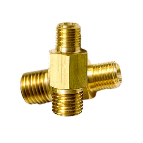 Niple em latão - Vaishnavi Metal Products - com rosca / hexagonal / reto