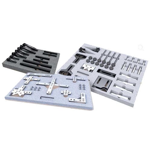 Jogo de elementos de fixação mecânico - ALUMESS.easyloc TB - Spreitzer GmbH & Co. KG - Präzisionswerkzeuge - para máquina de medição tridimensional / para medidores ópticos / de perfil plano