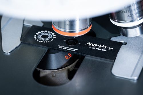 Lâmina de microscópio de calibração - Argo-LM V2 - Argolight - por fluorescência