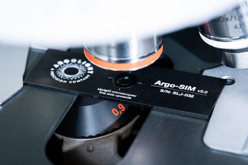 Lâmina de microscópio de calibração - Argo-SIM V2 - Argolight - por fluorescência