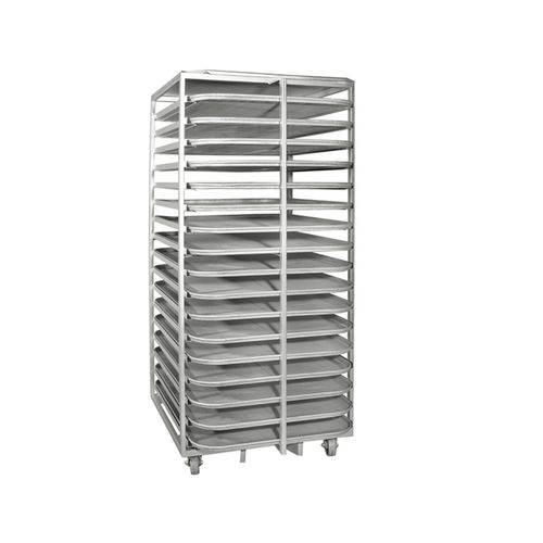 Carrinho de armazenamento - PMDF xxxT series 	  - Porlanmaz Fırın Makinaları - com prateleiras / para a indústria alimentícia
