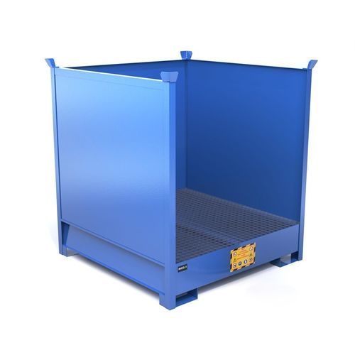 Bacia de contenção para tambores - ECO604 - Ricomi srl - 4 tambores / em aço galvanizado / em chapa