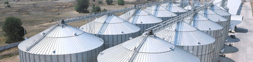 Silo com fundo cônico - ottevanger - em aço galvanizado / industrial