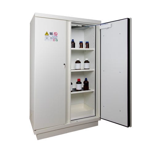 Armário de acondicionamento - 795+BE - ALL SAFETY - suporte de bateria / de piso / com portas de abrir