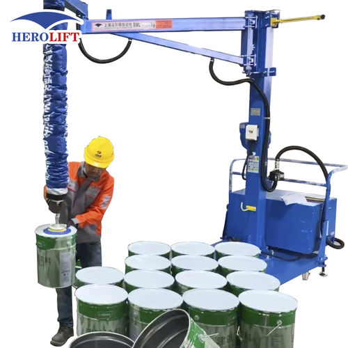 Sistema de elevação com tubo de sucção - VEL180-2.5-Std - Herolift - móvel / empilhador / para tambores