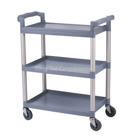 Carrinho de serviço - KT-032A - Qingdao King Tai Plastic Industry Co.,Ltd - em polipropileno / 3 níveis / multiuso
