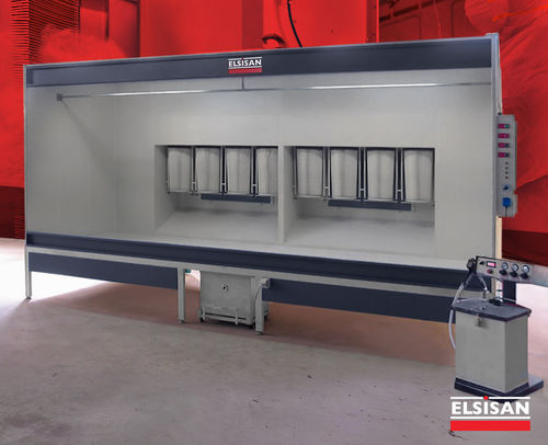 Cabine de pintura a pó para peças de reposição - MK8  - Elsisan - com filtro de cartucho / manual