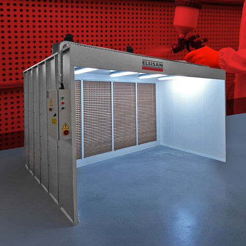 Cabine de pintura aberta - Elsisan - com filtro seco / via úmida