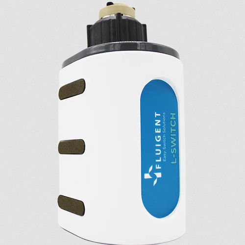 Válvula de pequenas dimensões - L-SWITCH™ - FLUIGENT - para motor / em PEEK / de 6 vias