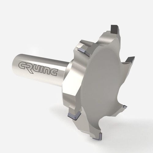 Fresa inteiriça - AES8 series - Cruing Italy srl - para rosquear / para madeira / de haste cilíndrica