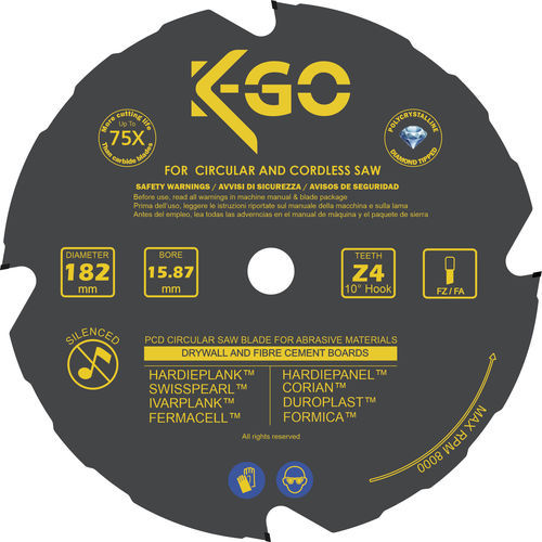 Lâmina para serra circular - Cruing Italy srl - de corte de seccionamento / de carboneto / para materiais abrasivos