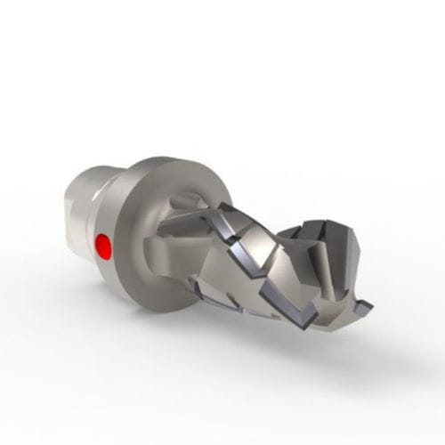 Fresa com pastilhas de corte - MACH 3 EVO AES21  - Cruing Italy srl - PCD / de haste cilíndrica / para máquina CNC